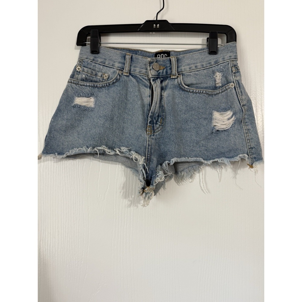 BDG Urban Outfitters Women's 25x1 Cheeky High Rise Cut Off Jean Shorts Shortie